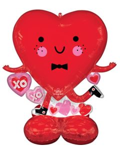 AIRLOONZ HAPPY HEART 43" (PKG)(D)