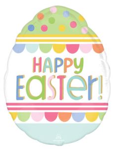 LRG SHP HAPPY EASTER EGG HUNT 25" (PKG)(D)