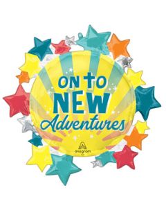 LRG SHP ON TO NEW ADVENTURES 30" (PKG)