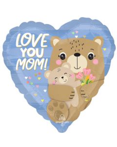 18H LOVE YOU MOM BEAR HUGS (PKG)