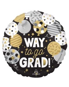 18C WAY TO GO GRAD BALLOONS