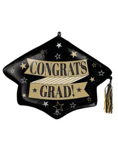 LRG SHP DOO DADS CONGRATS TO THE GRAD TASSEL 31" (PKG)
