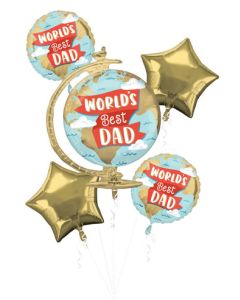 BOUQUET WORLD'S BEST DAD (PKG)(D)