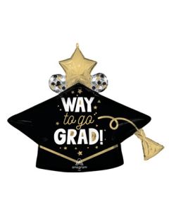 LRG SHP WAY TO GO GRAD 33" (PKG)