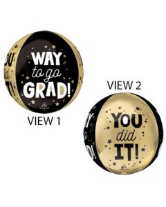 ORBZ WAY TO GO YOU DID IT GRAD BALLOONS 16" (PKG)