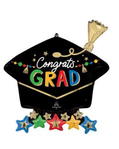 LRG SHP GRAD PARTY GRAD CAP 26" (PKG)(O)