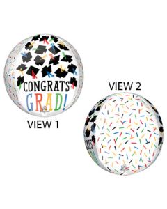 ORBZ HATS OFF CONGRATS GRAD 16" (PKG)