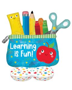 AIRLOONZ JR SCHOOL IN SESSION PENCIL POUCH 32"(PKG)(D) sale