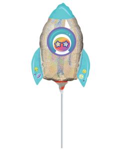 MIN SHP OUTER SPACE ROCKET SHIP (HOLO) AIR FILL ONLY