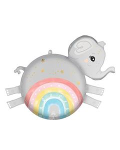 ROLY POLIES SATIN BABY ELEPHANT 21" (PKG)