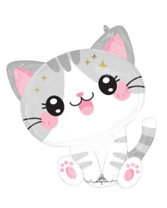 LRG SHP KAWAII KITTY 24" (PKG)