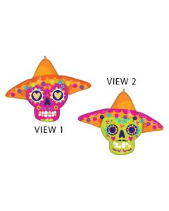 LRG SHP BOLD SUGAR SKULL 34" (PKG)