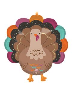 LRG SHP GIVE THANKS TURKEY 23"