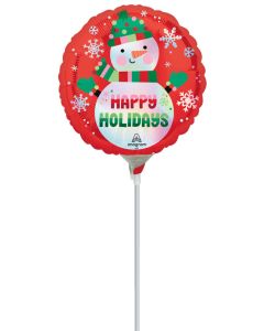9C HAPPY HOLIDAYS SHIMMERING SNOWMAN AIR FILL ONLY