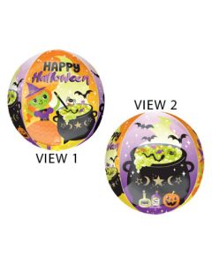 ORBZ HAPPY HALLOWEEN WITCHES BREW 16" (PKG)
