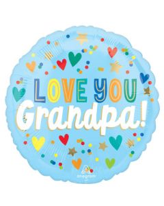 18C LOVE YOU GRANDPA HEARTS & STARS (PKG)