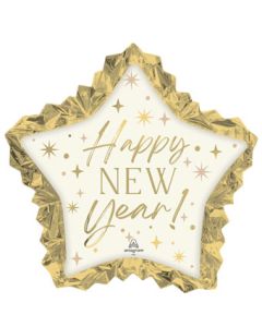 LRG SHP GOLDEN SOIREE NEW YEAR STAR 34" (PKG)