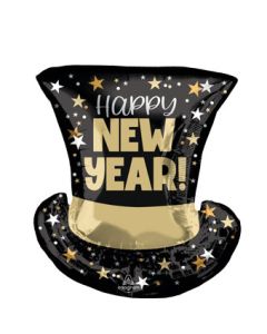LRG SHP NEW YEAR TOP HAT BASH 24" (PKG)