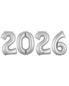 LRG SHP NUMBER BUNCH 2026 SILVER ANAGRAM (PKG)(D) sale