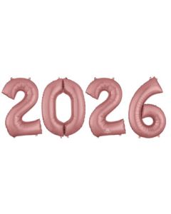 LRG SHP NUMBER BUNCH 2026 ROSE GOLD ANAGRAM (PKG)(D) sale