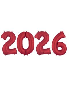 LRG SHP NUMBER BUNCH 2026 RED ANAGRAM (PKG)(D) sale