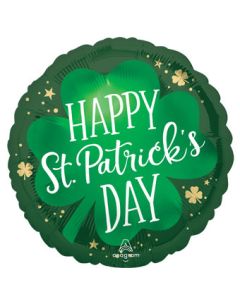 18C SATIN LUCKY SHAMROCK HAPPY ST PATRICKS DAY