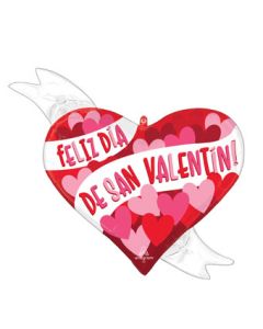 LRG SHP HVD FELIZ DIA PLAYFUL DE SAN VALENTIN 28" (PKG)