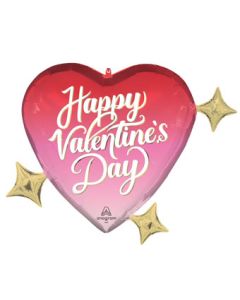 LRG SHP HVD DREAMY HEART HUES 28" (PKG)(D)