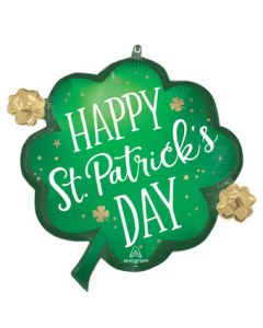 LRG SHP SATIN LUCKY SHAMROCK 24" (PKG)