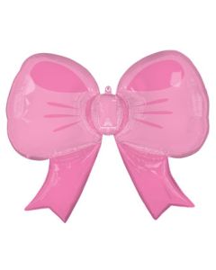 LRG SHP PINK BOW BLISS 30" (PKG)