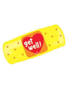 LRG SHP GET WELL PATCH 29" (PKG)