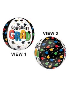 ORBZ BRIGHT FUTURE CONGRATS GRAD 16" (PKG)