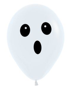 11C GHOST FACE FASHION WHITE 1 SIDED (BAG 50)