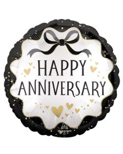 18C HAPPY ANNIVERSARY RIBBON CURLS (PKG)