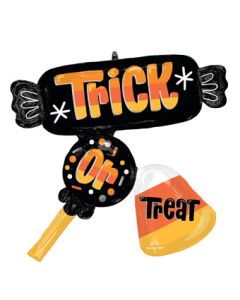 LRG SHP TRICK OR TREAT SPOOKY DELIGHT 30" (PKG)
