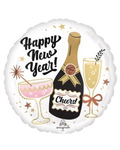 18C HAPPY NEW YEAR CHAMPAGNE RADIANT TOASTS