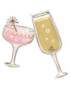 LRG SHP CHAMPAGNE RADIANT TOASTS 32" (PKG)