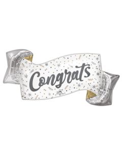 LRG SHP ELEGANT CONGRATS 39" (PKG)