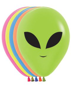 5C SEMPERTEX ALIEN NEON ASST (1 SIDED)(BAG 100)