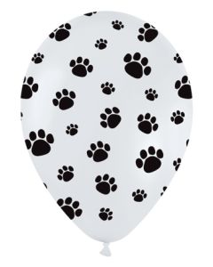 11C SEMPERTEX PAW PRINTS ARD (WHITE/BLK PRT)(BAG 50)