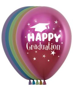 11C SEMPERTEX GRADUATION HATS REFLEX ASST W/ WHITE INK BAG50