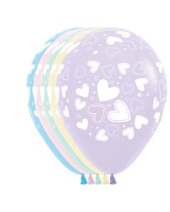 11C SEMPERTEX HEARTS ARD PASTEL MATTE ASST (BAG50)