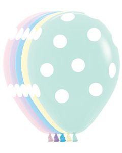 11C SEMPERTEX POLKA DOTS ARD PASTEL MATTE ASST (BAG50)