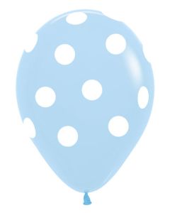 11C SEMPERTEX POLKA DOTS ARD PASTEL MATTE BLUE (BAG50)