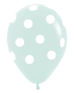 11C SEMPERTEX POLKA DOTS ARD PASTEL MATTE GREEN (BAG50)