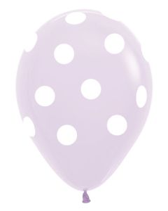 11C SEMPERTEX POLKA DOTS ARD PASTEL MATTE LILAC (BAG50)