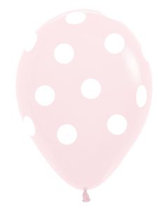 11C SEMPERTEX POLKA DOTS ARD PASTEL MATTE PINK (BAG50)