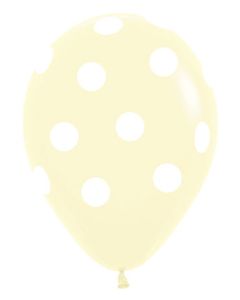 11C SEMPERTEX POLKA DOTS ARD PASTEL MATTE YELLOW (BAG50)