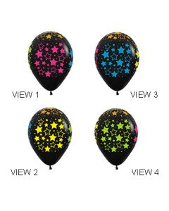 11C SEMPERTEX NEON BOLD STARS ARD BLACK (BAG50)(D) sale