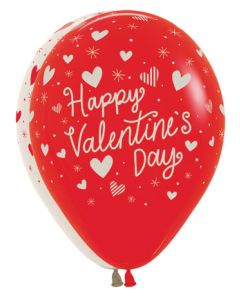 11C SEMPERTEX HVD STRIPED HEARTS ASST (BAG 50)